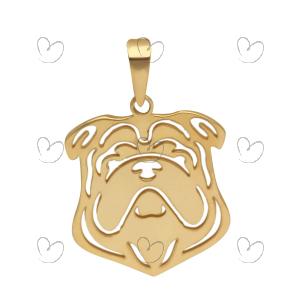 Pingente Pet Buldogue Ouro 18k