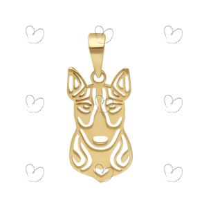 Pingente Pet Bull terrier Ouro 18k