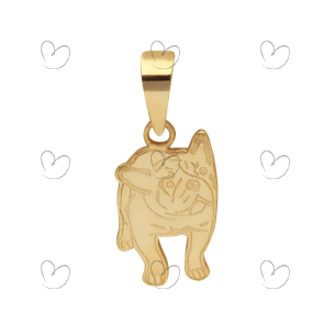 Pingente Bulldog Francês Ouro 18k