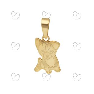 Pingente Pet Chihuahua Ouro 18k
