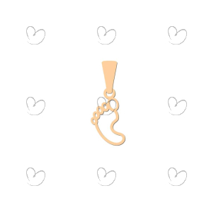 Pingente Pé Vazado Ouro 18k