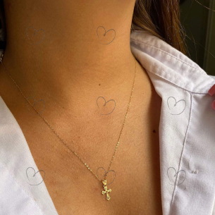 Pingente Cruz Ouro 18k