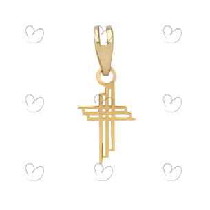 Pingente Cruz Pequena Ouro 18k