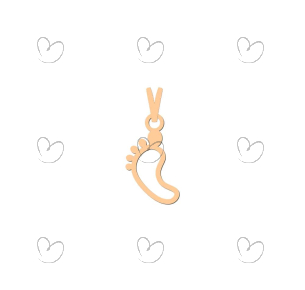 Pingente Pezinho Pequeno Ouro 18k