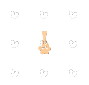 Pingente Patinha Lisa Ouro 18k
