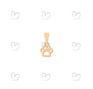 Pingente Patinha Vazada Pequeno Ouro 18k