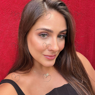 Gargantilha com Corrente Veneziana Patinha e Coração Ouro 18k