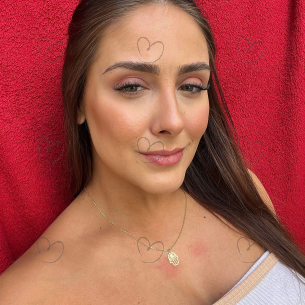 Pingente Mão de Fátima com Detalhe Fosco Ouro 18k