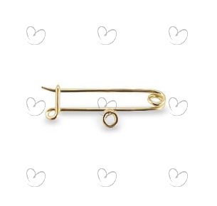 Pingente Alfinete 19mm x 4mm Ouro 18k