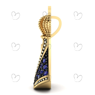 Pingente Nossa Senhora Aparecida 18 Zircônias Ouro 18k