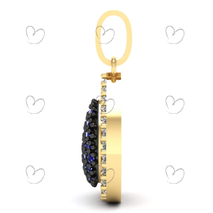 Pingente Gota Pavê Ouro 18k