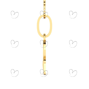 Pingente Menino de Boné e Roupa Branca Ouro 18k