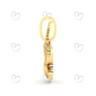 Pingente Espirito Santo com Zircônia Ouro 18k