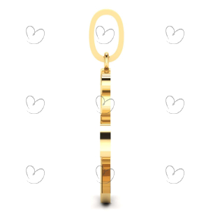 Pingente Anjo da Guarda com Pedras de Zircônia Ouro 18k