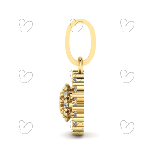 Pingente Pavê com Zircônias Ouro 18k