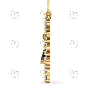 Gargantilha Nossa Senhora Aparecida com Navetes Ouro 18k