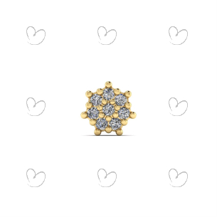 Pingente Chuveiro com Zircônias Ouro 18k