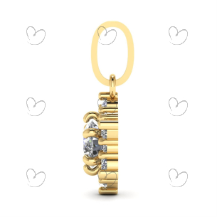 Pingente Solitário com Zircônia Ouro 18k