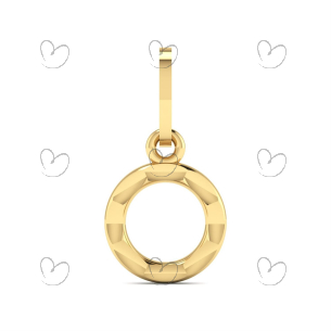 Pingente Redondo Diamantado Ouro 18k