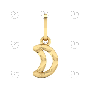 Pingente Lua Diamantada Ouro 18k
