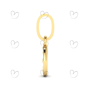 Pingente Lua Diamantada Ouro 18k