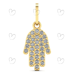 Pingente Hamsá Ouro 18k