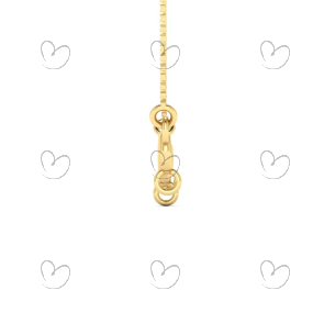Pingente Canga com Coração e Infinito com Diamante Ouro 18k