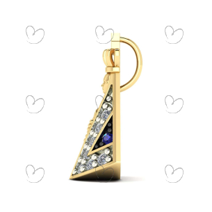 Pingente Nossa Senhora Aparecida 15mm x 9mm Ouro 18k