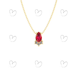 Pingente Gota Ouro 18k