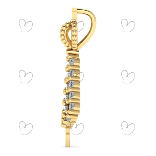 Pingente Nossa Senhora Aparecida Cravejada com Zircônia Ouro 18k