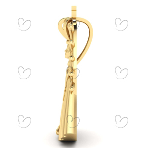 Pingente Nossa Senhora Aparecida Pequena Lisa Ouro 18k