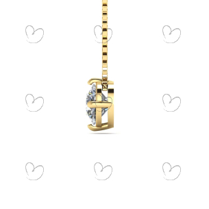 Gargantilha Ponto de Luz com Zircônia 4.5mm e Corrente Veneziana Ouro 18k