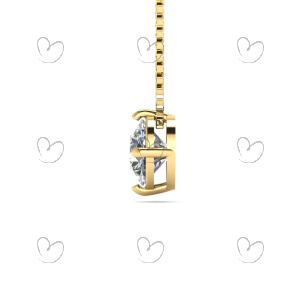 Gargantilha Ponto de Luz 5mm Zircônia Ouro 18k