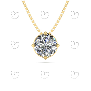Gargantilha Ponto de Luz 5.5mm Zircônia Ouro 18k
