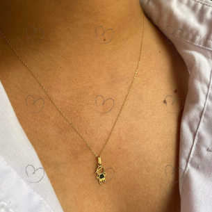 Pingente Menino com Resina Ouro 18k