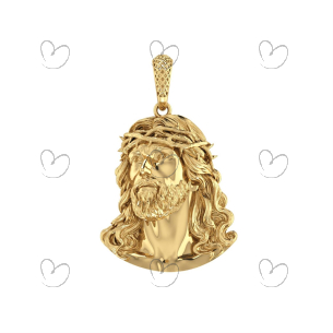 Pingente Jesus Cristo 22MM Ouro 18k