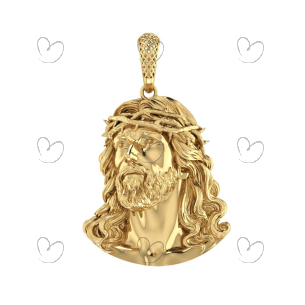 Pingente Jesus Cristo 26MM Ouro 18k
