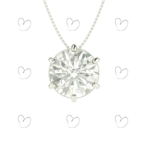 Pingente Ponto de Luz Moissanite 12mm Ouro 18k