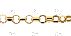 Pulseira Malha Portuguesa de 20cm Grossa Ouro 18k