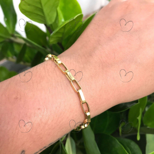 Pulseira Malha Cartier de 21cm Ouro 18k