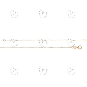 Corrente Americana Fina 45cm Ouro 18k