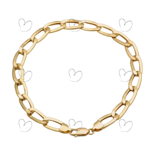 Pulseira 0x0 Achatada Ouro 18k