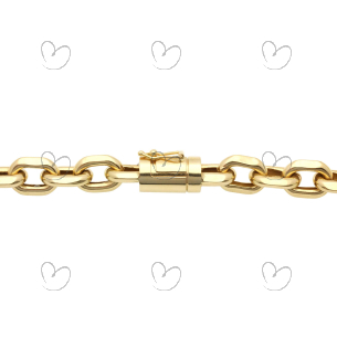 Pulseira Malha Cartier Cadeado 22.5cm Ouro 18k