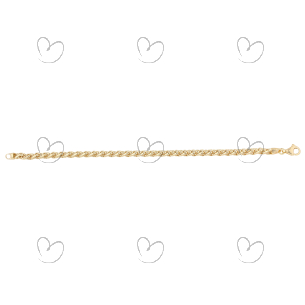 Pulseira Malha Palmeira 3.7mm Ouro 18K