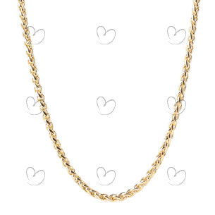 Corrente Malha Palmeira 3.7mm Ouro 18K