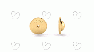 Tarraxa Sutiã Grande Par Ouro 18k