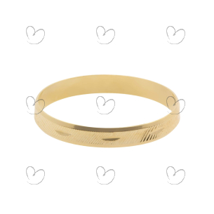 Aliança Fina Trabalhada 2.60mm Ouro 18k