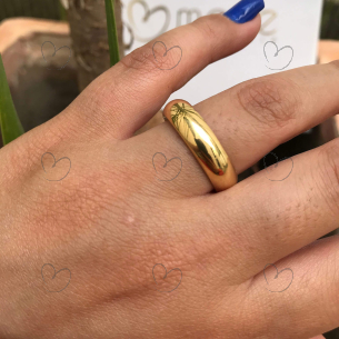 Aliança Comfort Anatômica 5.9mm Ouro 18k