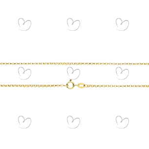 Corrente Malha Portuguesa 45cm Ouro 18k