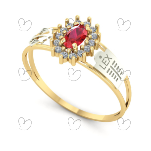 Anel Formatura Oval Grande Direito Ouro 18k